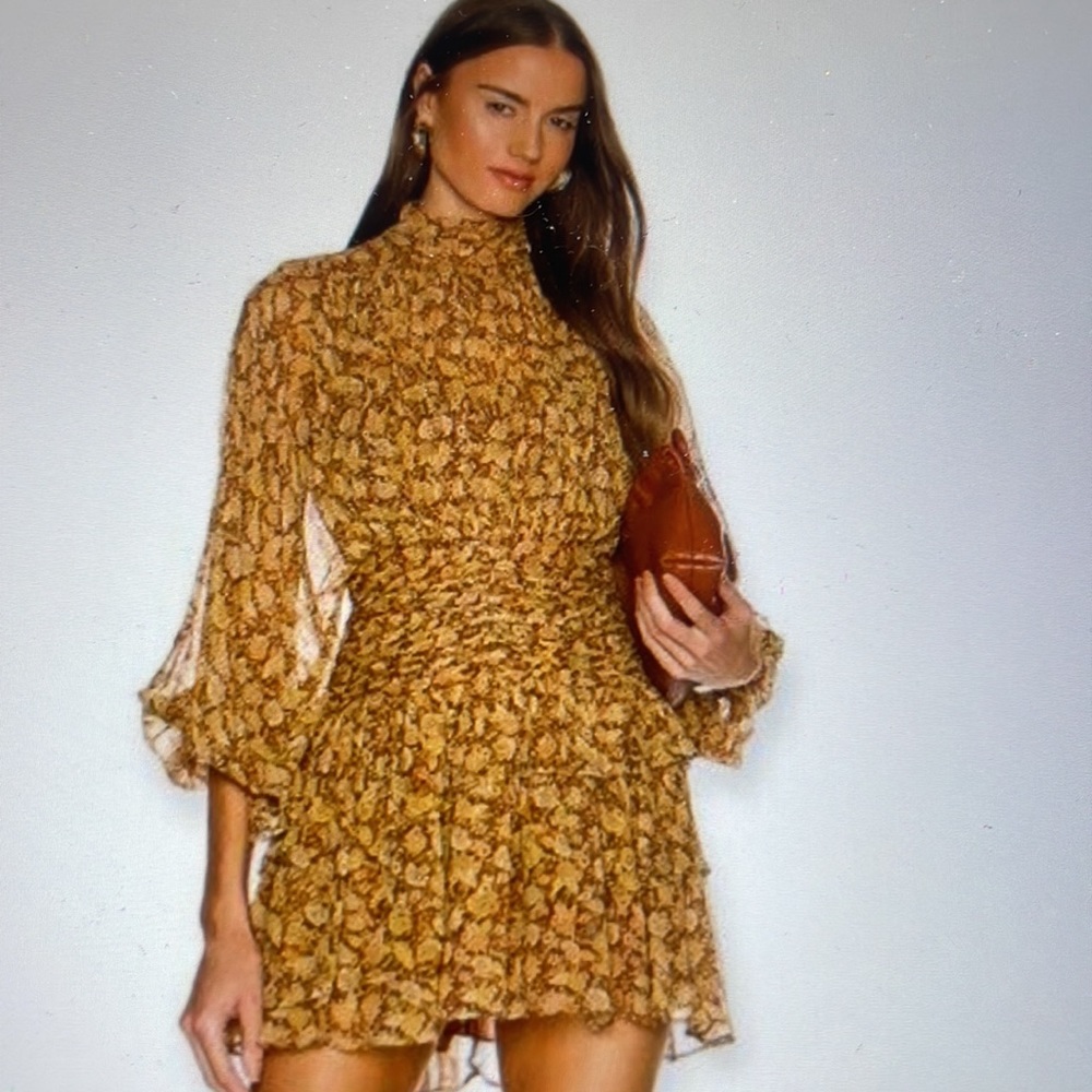 NWT SHONA JOY SUNSET RUCHED MINI